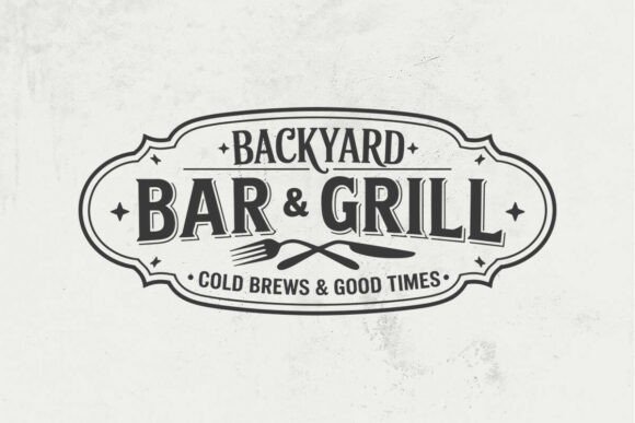 Backyard Bar & Grill SVG: Crafts Graphics for Content Publishers