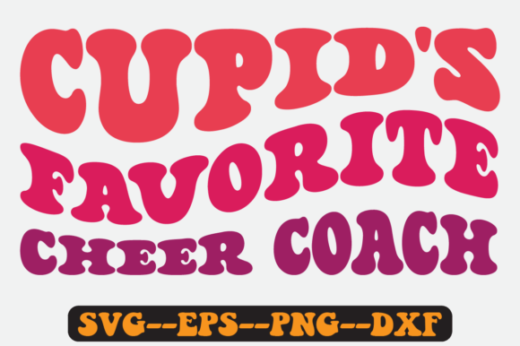 Cupid’s Favorite Cheer Coach Retro SVG: Graphics for Crafts